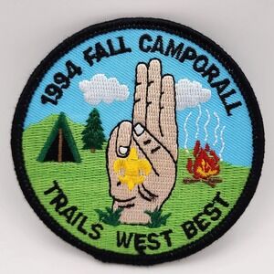 BSA‎ Trails West Council, Illinois, 1994 Camporall Patch BOY SCOUTS OF AMERICA